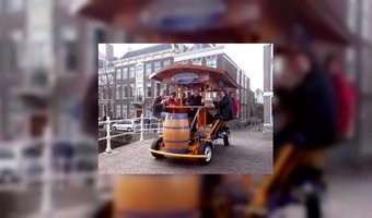 Bierfiets aan banden gelegd