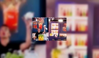 Bols met cocktailbar op televisie