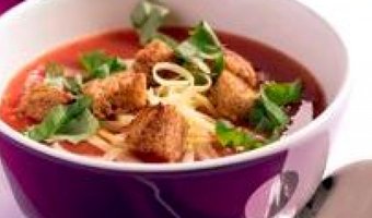 Tomatensoep met croutons