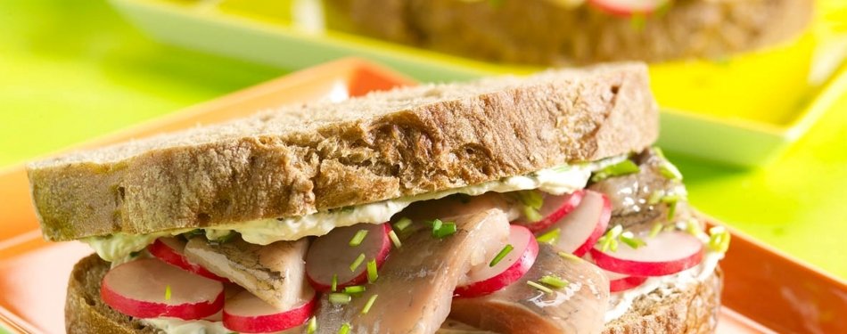 Boerensandwich met haring