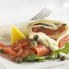 Wraps met zalm en ravigotesaus