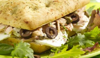Tonijn/mozzarella focaccia