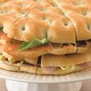 Clubsandwich van focaccia