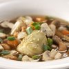 Maaltijdsoep zilverui en champignons