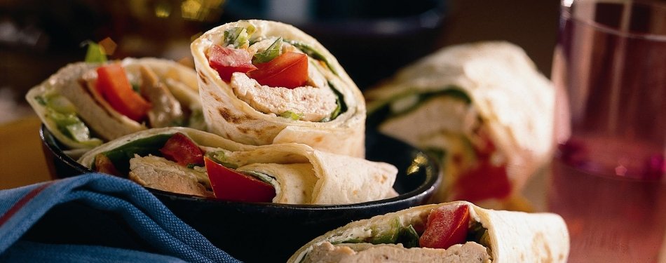 Wrap kalfsvlees en spinazie