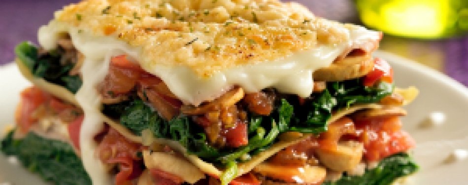 Lasagne met spinazie en ham 