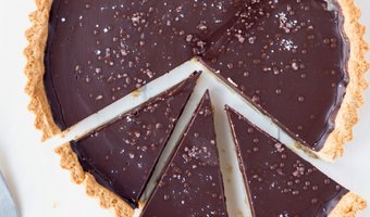 Chocoladeganachetaart met zeezout