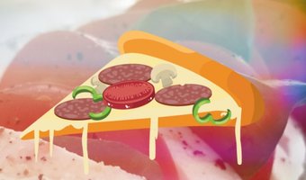 Bizar: de 'Regenboog Eetbare Glitter Eenhoorn Pizza'
