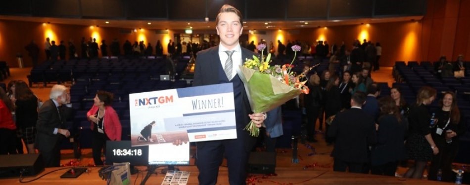 Justus van Dam wint The NXT GM Challenge en wordt een jaar lang General Manager