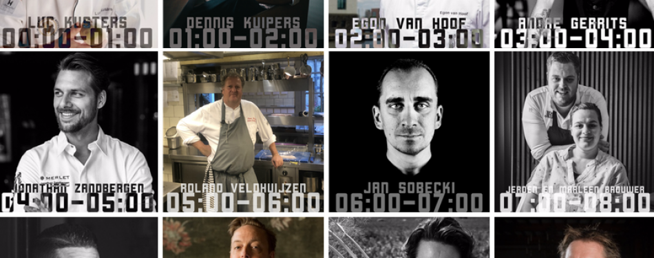 Line-up bekend van 24 topchefs voor 24H Chefs