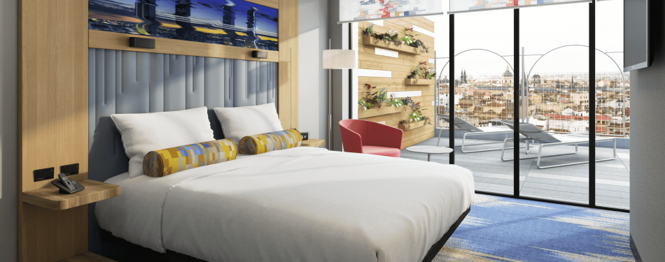 Zo ziet het nieuwe Aloft Hotel in Madrid eruit