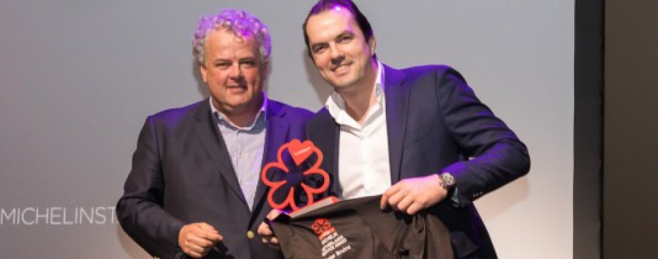 Peter Bruins van de Bokkedoorns eerste winnaar van Michelin-award voor uitmuntend gastheerschap