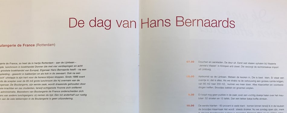De dag van Hans Bernaards