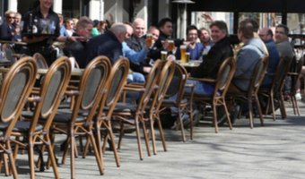 Terrassen gaan op 21 april niet open