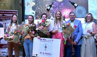 Team 'Halfdroog' op NK Blindproeven van wijn naar WK in Frankrijk