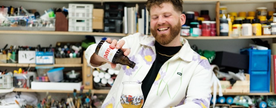 Franky Sticks brengt muziek en kunst samen op Duvel Designer Glas 2022