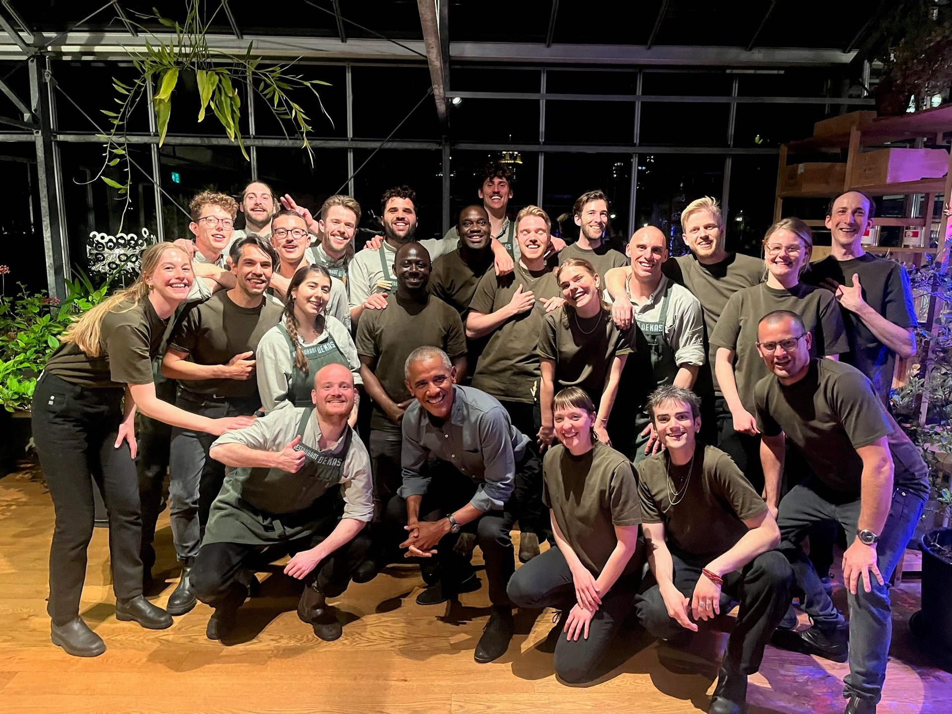 Barack Obama dineert in De Kas*, luncht bij Ron Gastrobar en 1612