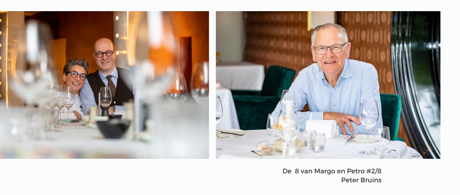 Het gezicht van De Bokkedoorns Peter Bruins:  “Waarom bij iedere gang een andere wijn? Je kunt ook genieten van één fles bij de maaltijd!”