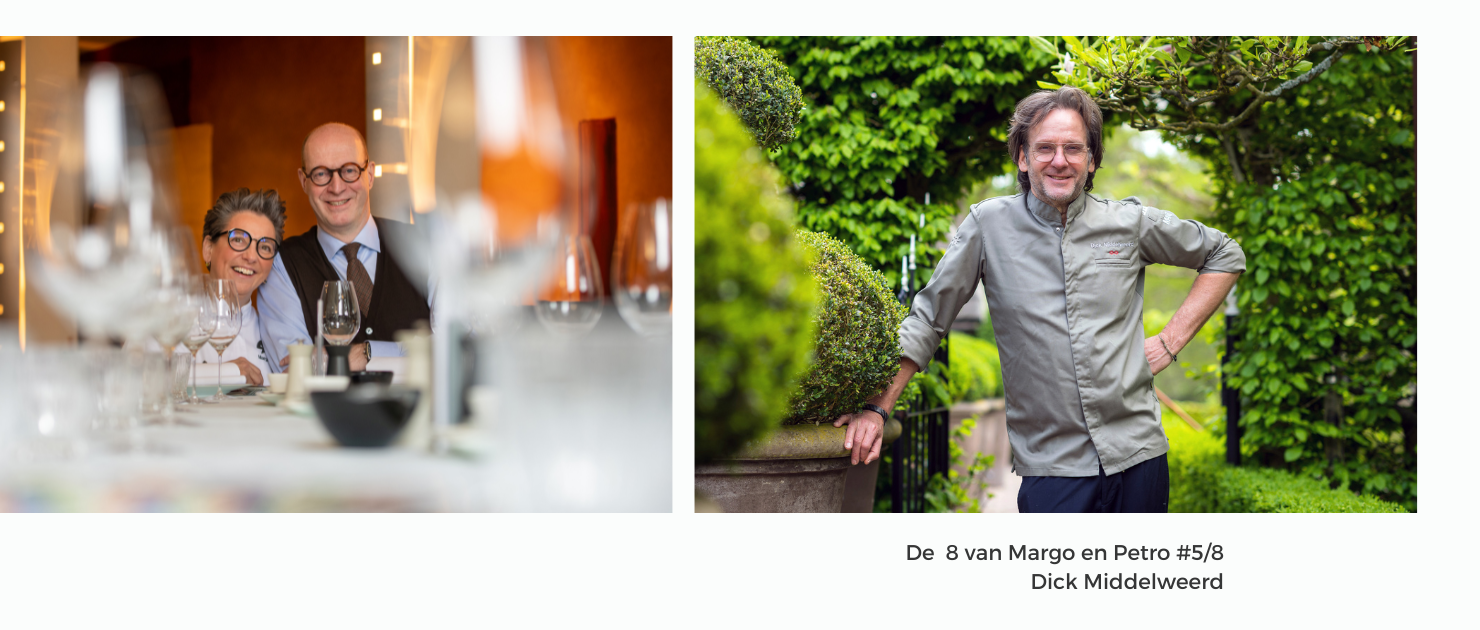 Chef-kok en eigenaar van De Treeswijkhoeve Dick Middelweerd: “Begrip voor elkaars werk is de kracht van onze vriendschap”