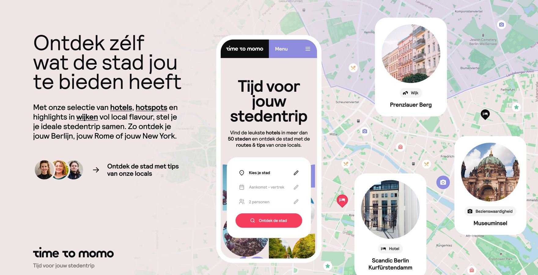 Stedentripexpert Time to Momo en boekingssite Moonback samen verder