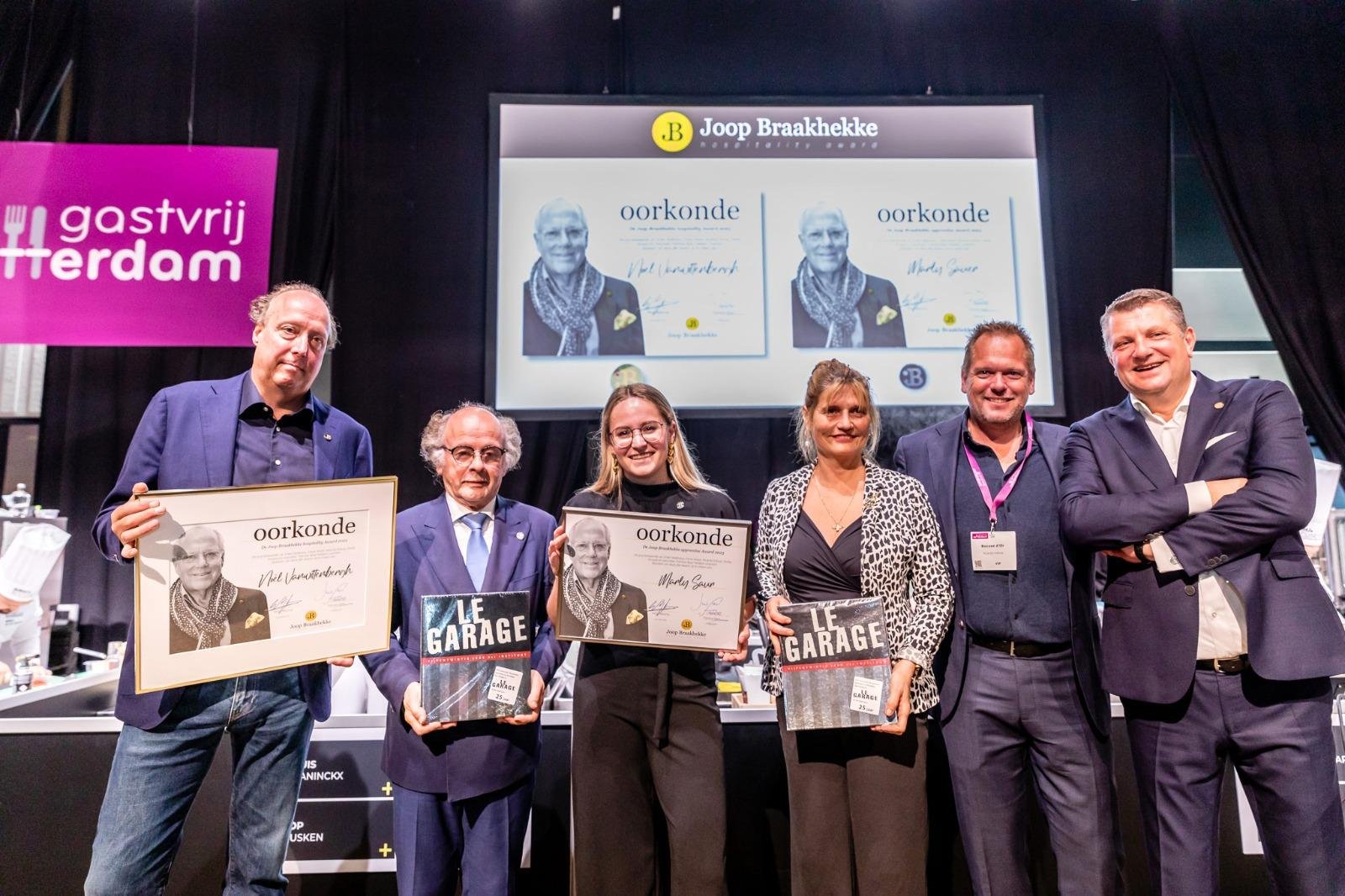 Noël Vanwittenbergh ontvangt nieuwe Joop Braakhekke Hospitality Award