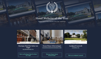 Publieksronde ‘Hotel Website of the Year’ 2024 verkiezing van start