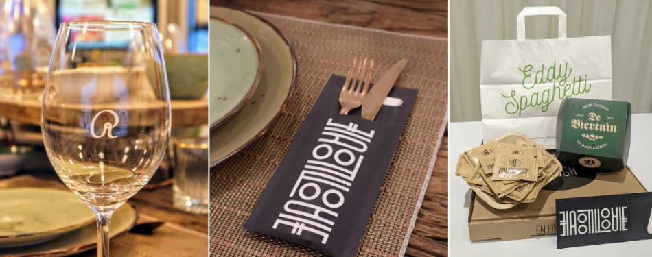 Versterk de merkidentiteit van jouw restaurant met gepersonaliseerde producten