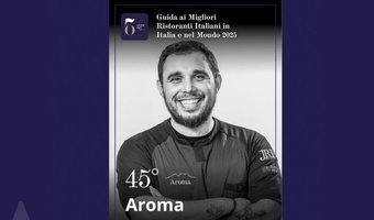 Aroma opnieuw te vinden in top-50 beste Italiaanse restaurants in de wereld