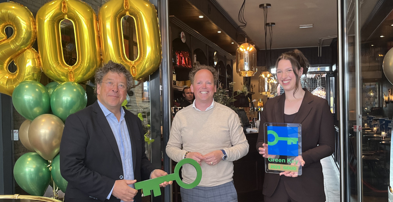 Restaurant De Dikke van Dale behaalt als 800e bedrijf in Nederland het Green Key certificaat