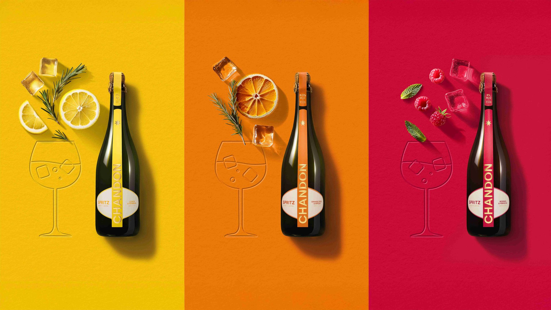 Chandon introduceert sprankelende nieuwe collectie van drie kant-en-klare Spritzes
