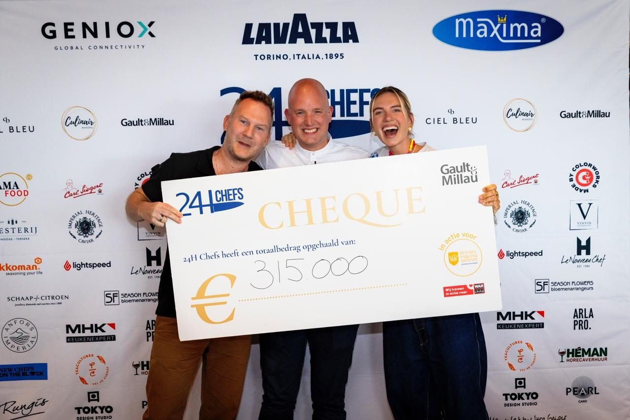 24H Chefs haalt recordbedrag van 315.000 euro op