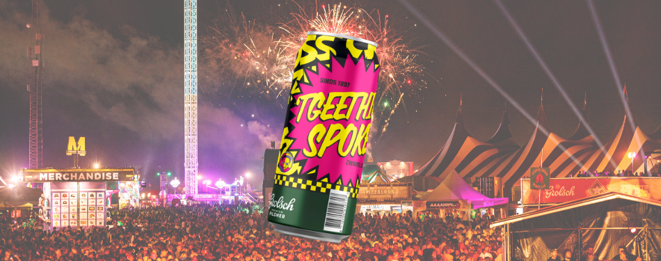 Zwarte Cross en Grolsch lanceren speciaal ’t Geet Hier Spoken-blik