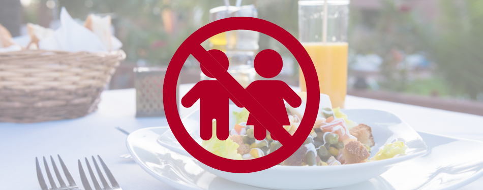 Ouders willen het liefst adults-only uit eten