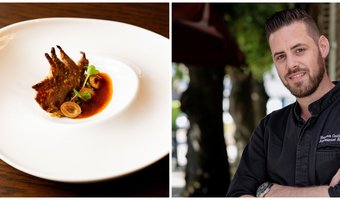 Gerecht met hanenkam op de kaart bij restaurant EDEN in Waalre