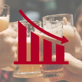 Bierverkoop is 4 procent harder gedaald in grensregio's