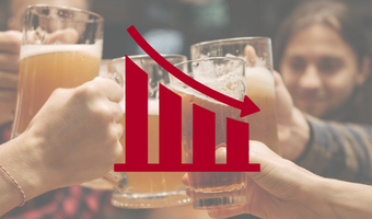 Bierverkoop is 4 procent harder gedaald in grensregio's
