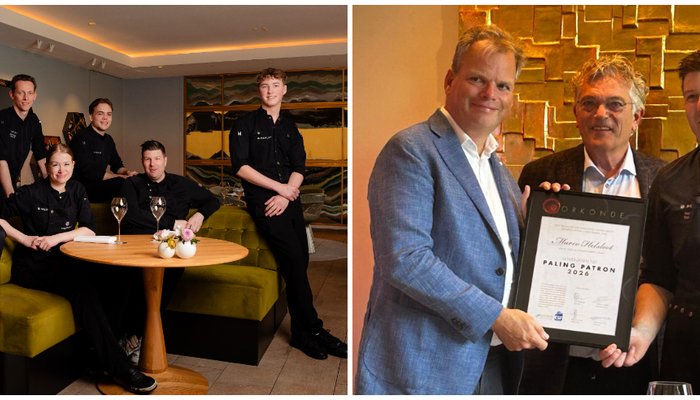 Sterrenchef van Merlet* ontvangt PalingPatron-award tijdens culinaire lunch