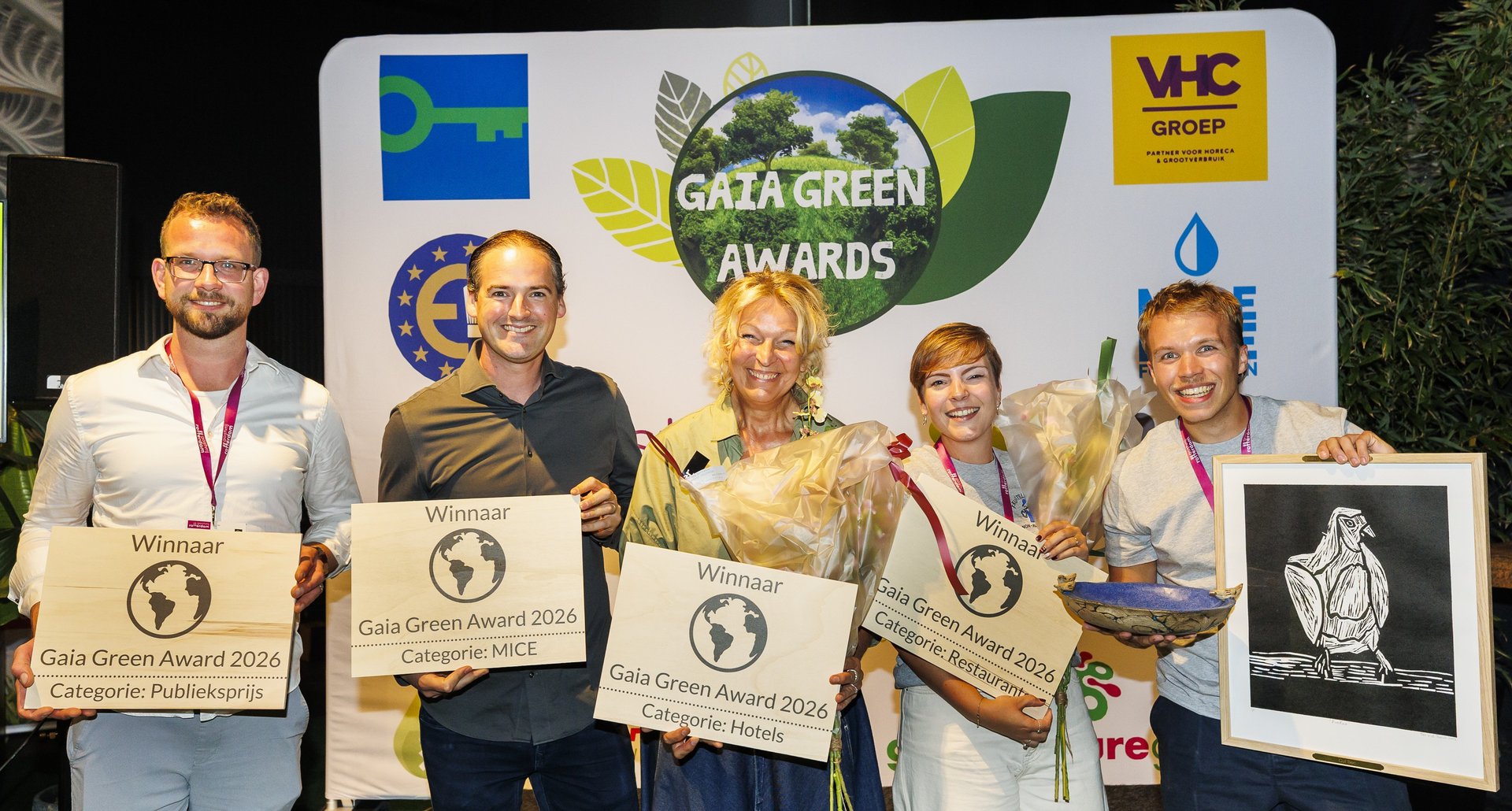 Duurzame koplopers in hospitality bekroond tijdens Gaia Green Awards 2026