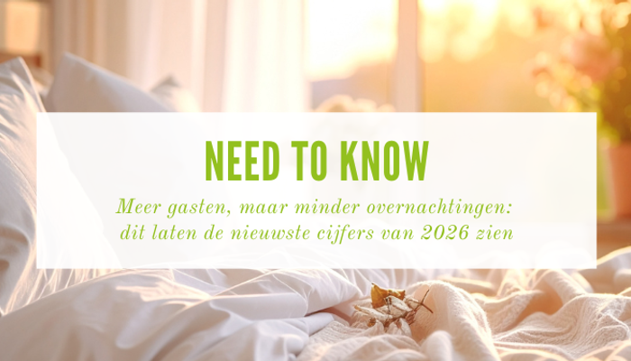 Meer gasten, maar minder overnachtingen: dit laten de nieuwste cijfers van 2026 zien