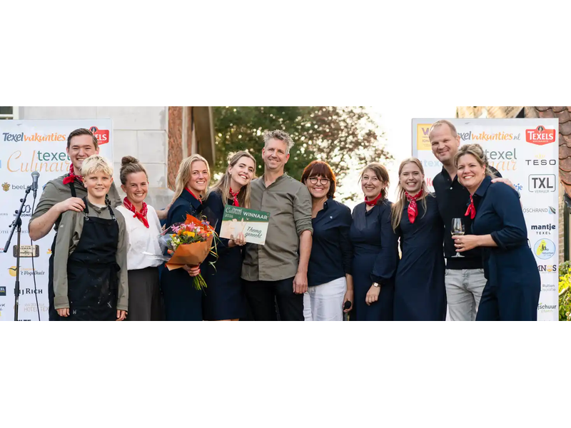 Restaurant Gusta van Boutiquehotel Texel valt tweemaal in de prijzen bij Texel Culinair