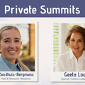 Fleur Zandhuis-Bergmans en Geeta Louwe verzorgen Private Summits op HotelSummit 2026