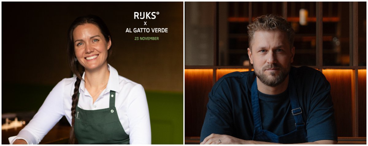 Joris Bijdendijk ontvangt Jessica Rosval van Massimo Bottura's 'Al Gatto Verde'