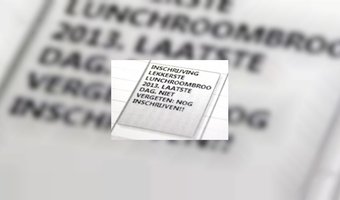 Deadline voor inschrijven nadert...