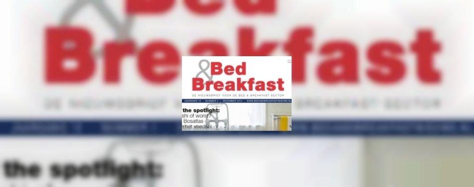 Weekendtip: gratis editie bed & breakfast
