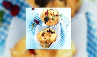 Cranberrymuffins op z'n Grieks