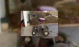 Ongeluk met gemoteriseerde barkruk