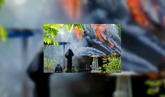Brand treft restaurant in Vondelpark