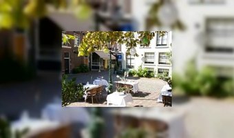 Historisch kerkterras in Leiden